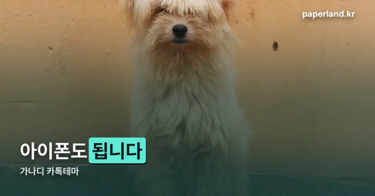 가나디 카톡테마 정리 썸네일