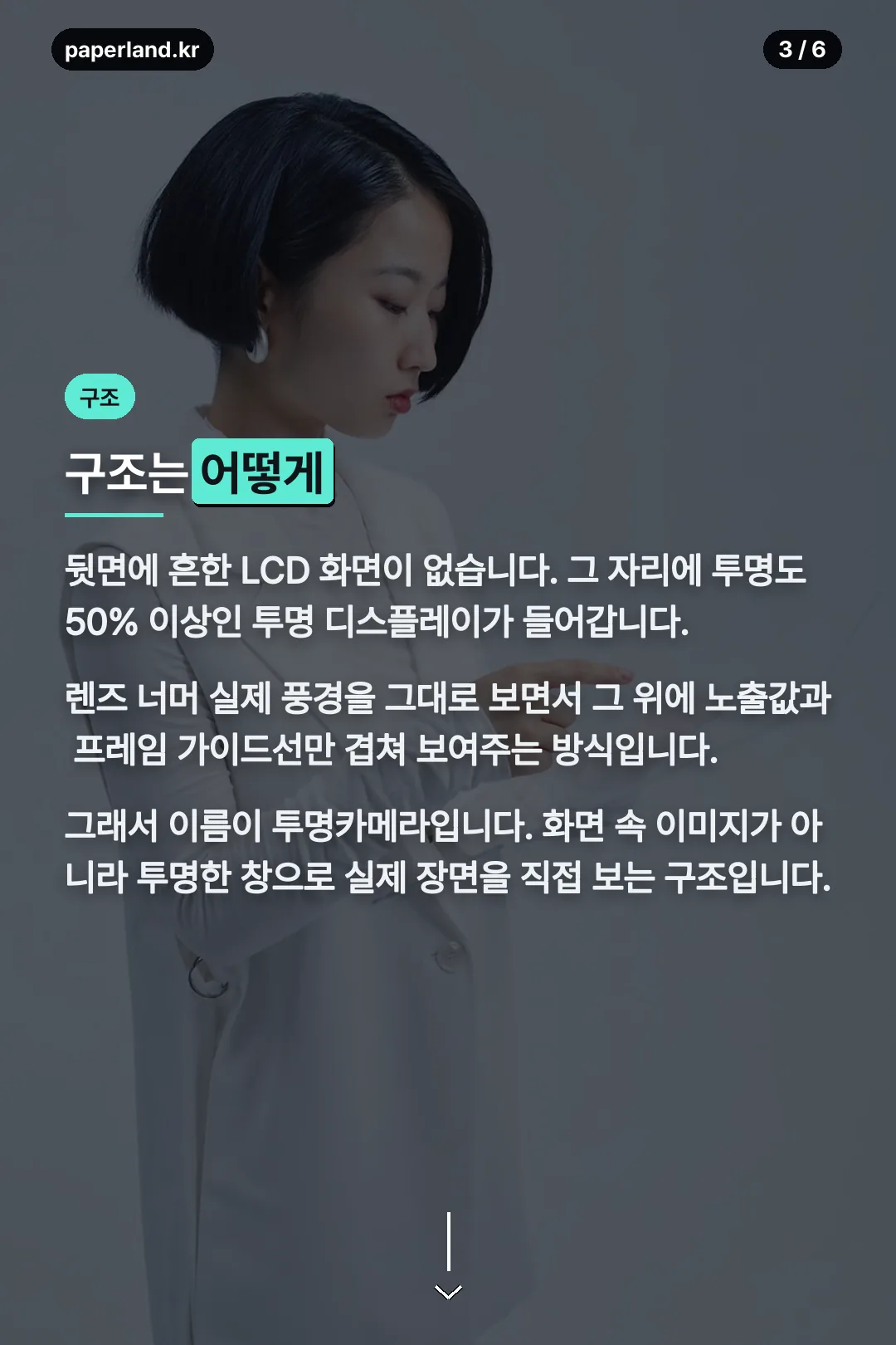 투명 디스플레이 구조