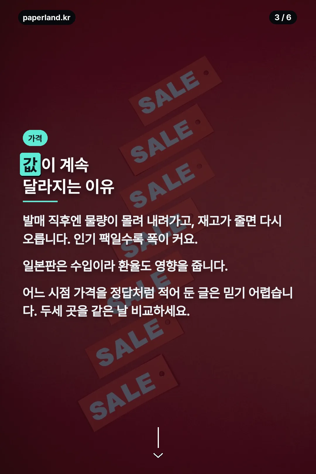 가격 변동 이유