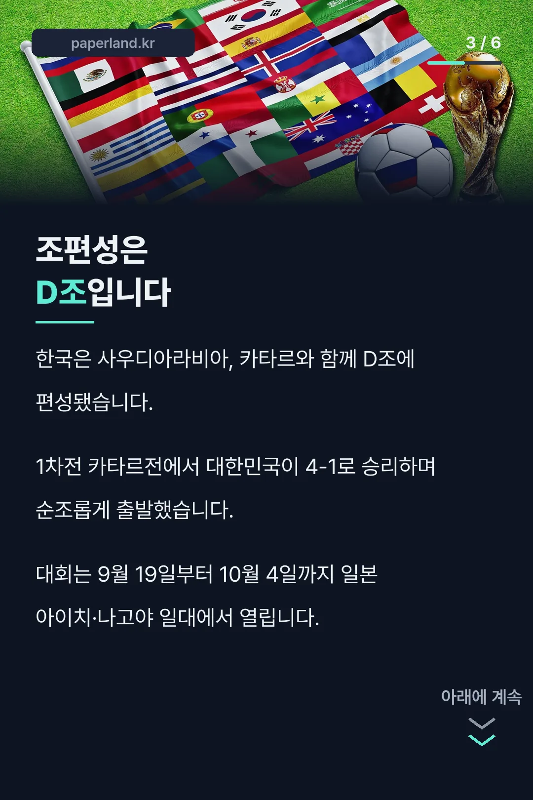 조편성과 첫 경기 결과